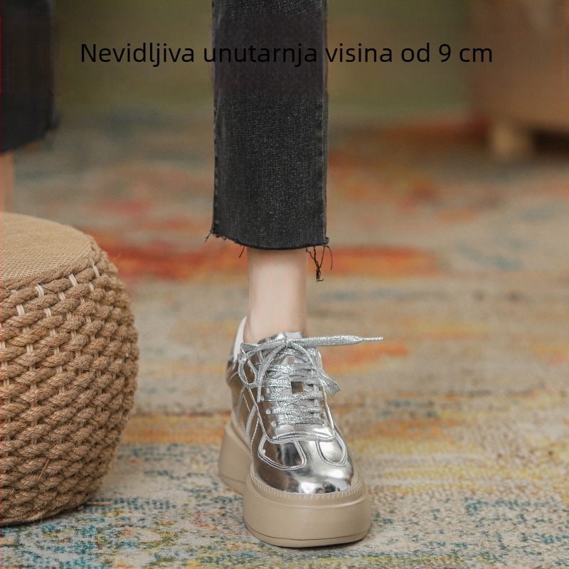Etničke Dexun tenisice, okrugli vrh, gornji dio od kože krave (prvi sloj), potplat od gumene pjene, skriveno petu