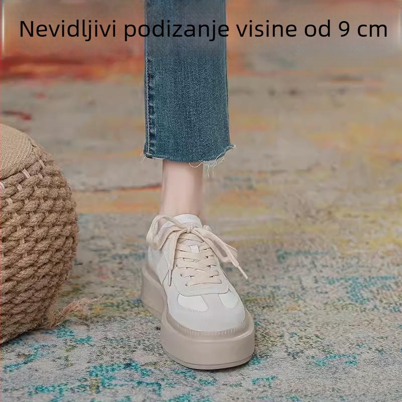 Etničke Dexun tenisice, okrugli vrh, gornji dio od kože krave (prvi sloj), potplat od gumene pjene, skriveno petu