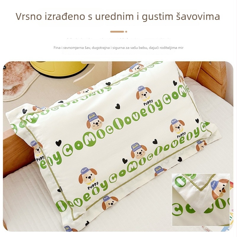 Jastučnica, pamuk twill, karikatura dizajn, bojena po nitima, za cijelu godinu