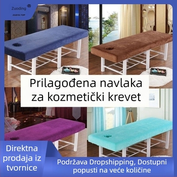 Kristalni baršun debeli prekrivač za bolnice, hotele i salone ljepote – minimalistički dizajn posteljine