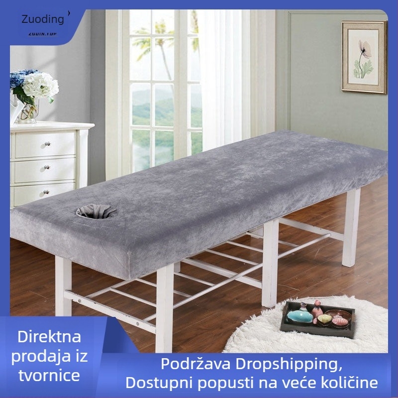 Kristalni baršun debeli prekrivač za bolnice, hotele i salone ljepote – minimalistički dizajn posteljine