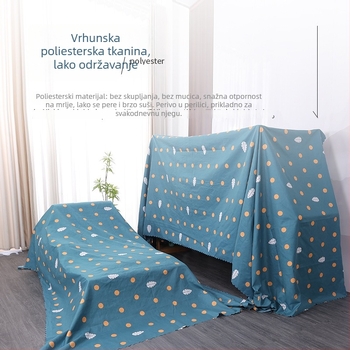 Set zaštite od prašine za namještaj: navlaka za krevet, navlaka za ormar i navlaka za kauč, tkanina za dom uređenje u modernom minimalističkom stilu