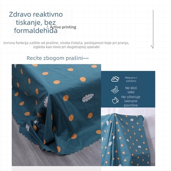 Set zaštite od prašine za namještaj: navlaka za krevet, navlaka za ormar i navlaka za kauč, tkanina za dom uređenje u modernom minimalističkom stilu