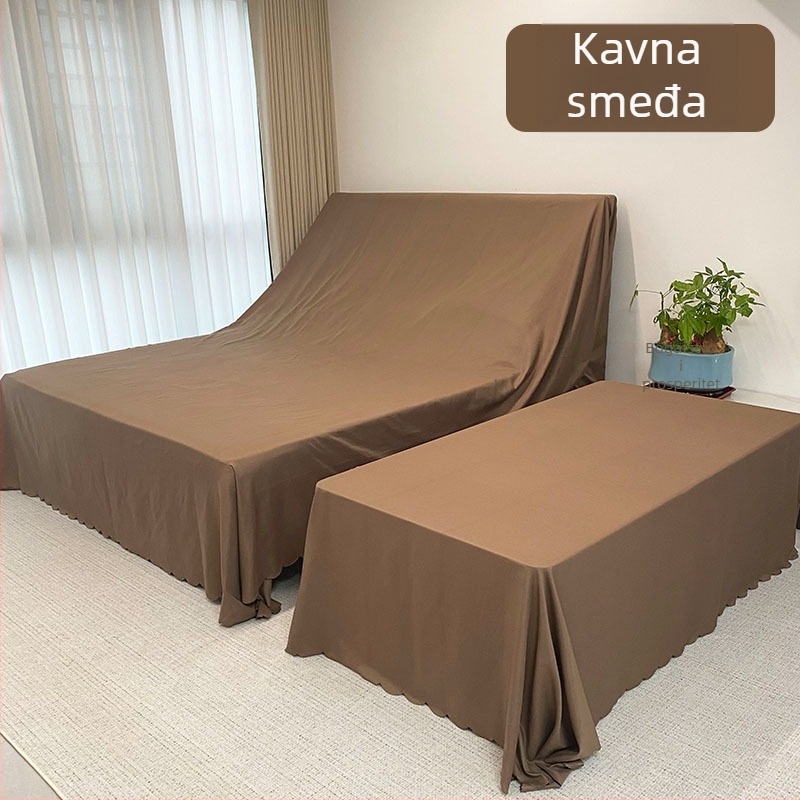 Set zaštite od prašine za namještaj: navlaka za krevet, navlaka za ormar i navlaka za kauč, tkanina za dom uređenje u modernom minimalističkom stilu