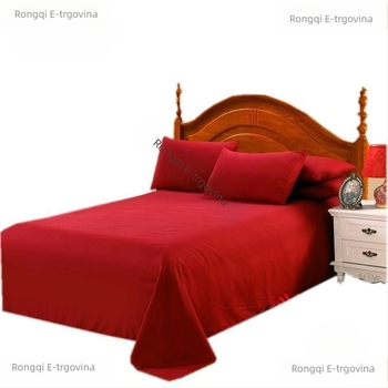 Jastučnica za king-size, jednokratna, svadbena dekoracija za dvokrevetni krevet, Taibao posteljina, trodjelni set, crvena