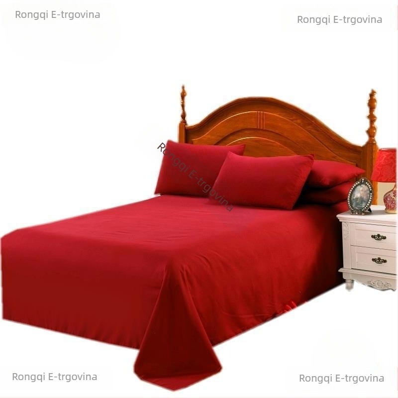 Jastučnica za king-size, jednokratna, svadbena dekoracija za dvokrevetni krevet, Taibao posteljina, trodjelni set, crvena