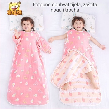 Dječja spavaća vreća od pamukaste gaze, četiri sezone, lagani model za proljeće i jesen te ljeto, za bebe, pogodna za klimatizirane sobe