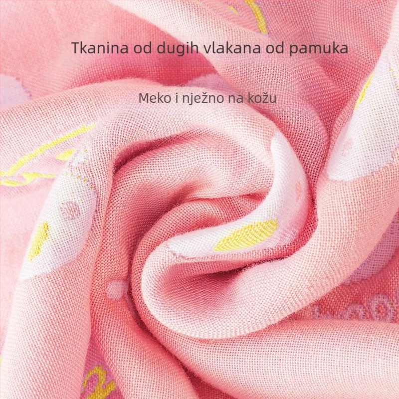 Dječja spavaća vreća od pamukaste gaze, četiri sezone, lagani model za proljeće i jesen te ljeto, za bebe, pogodna za klimatizirane sobe
