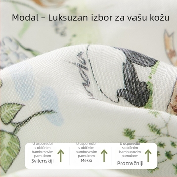 Dječji vreća za spavanje za proljeće i ljeto, cocoon stil, modal bambus pamuk gazna tkanina, četiri godišnja doba