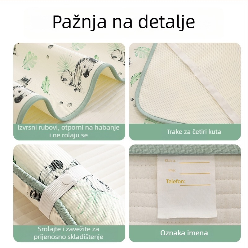 Podloga za spavanje beba od ice silk, prozračna ljetna mala podloga za spavanje za dojenčad i djecu, Klasa A