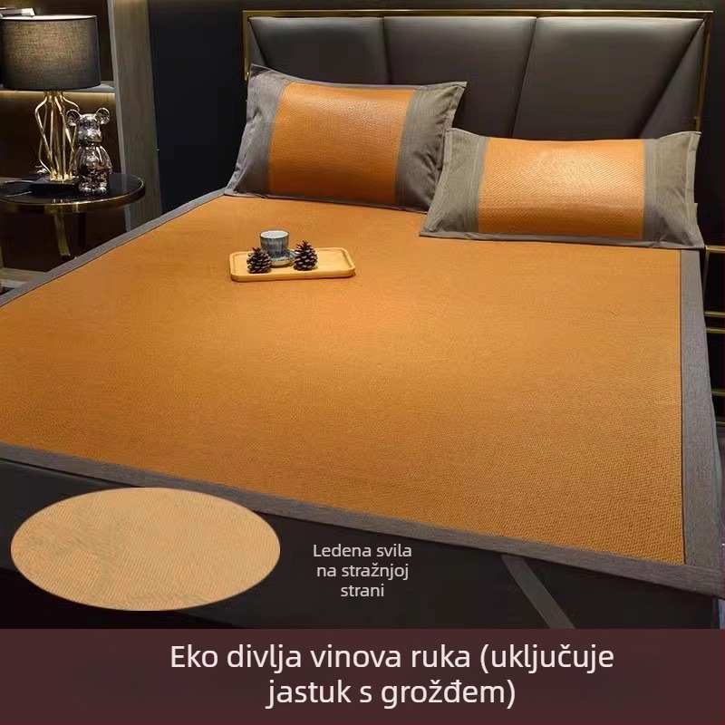 Podmetač za krevet Ice Silk od viskoze, dvostrano jacquard, ljetna osvježavajuća