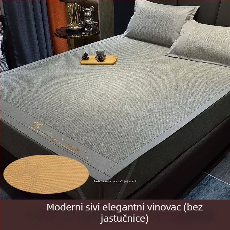 Podmetač za krevet Ice Silk od viskoze, dvostrano jacquard, ljetna osvježavajuća