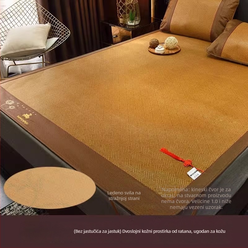 Podmetač za krevet Ice Silk od viskoze, dvostrano jacquard, ljetna osvježavajuća