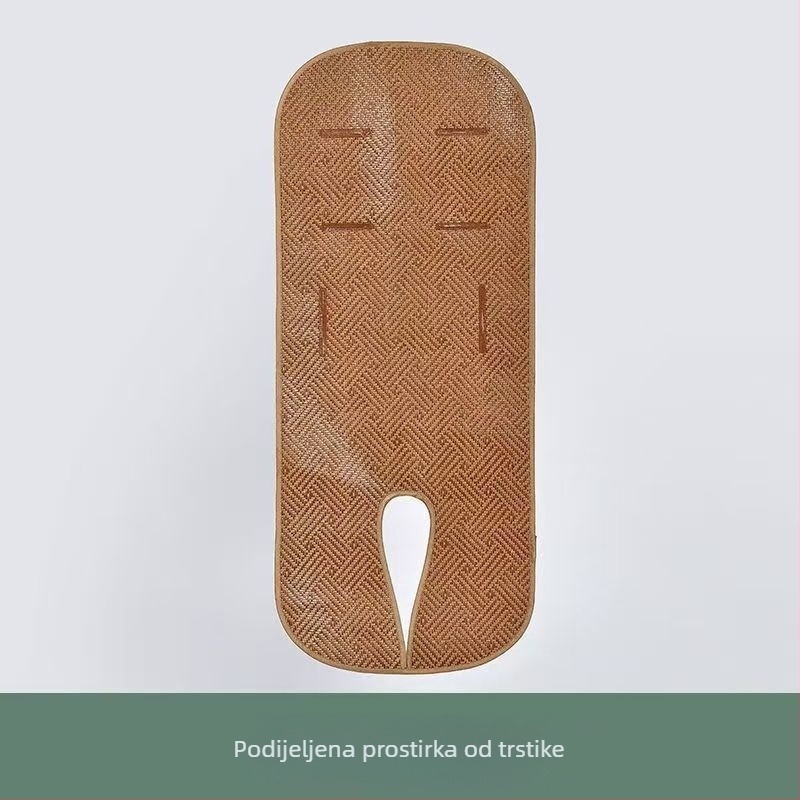 Prozračna bambus sjedalo za kolica, univerzalni protuklizni jastučić za ljeto