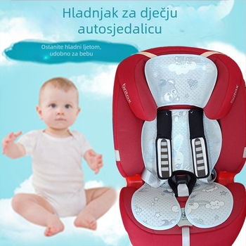 Longzhi Podložak za dječje auto sjedalo od ledenog svile, univerzalna upotreba