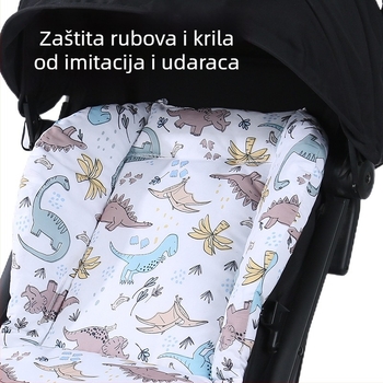 Jastučić za kolicu i dječji stol za jelo, pamukasti, sve sezone, za djecu od 1 do 2 godine, kompatibilan s većinom kolica