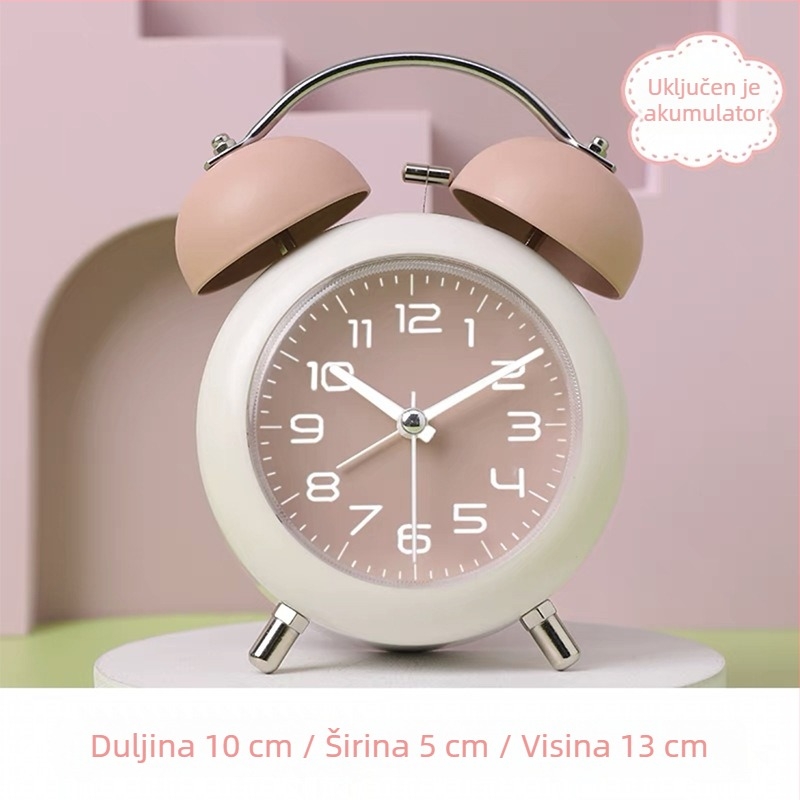 Slatki budilnik na noćnom ormariću za dječju sobu, pogodan za učenike