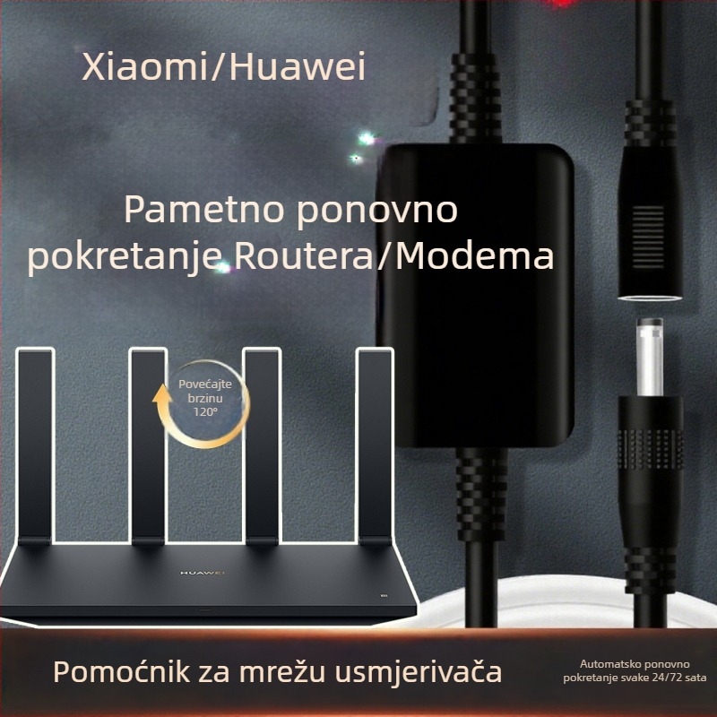 Inteligentni mrežni asistentni usmjerivač – napajanje baterijom, okrugli izgled, pokazivački zaslon, mehanički pogon, mogućnost ispisa logotipa