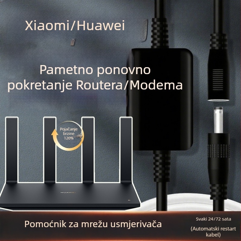 Inteligentni mrežni asistentni usmjerivač – napajanje baterijom, okrugli izgled, pokazivački zaslon, mehanički pogon, mogućnost ispisa logotipa