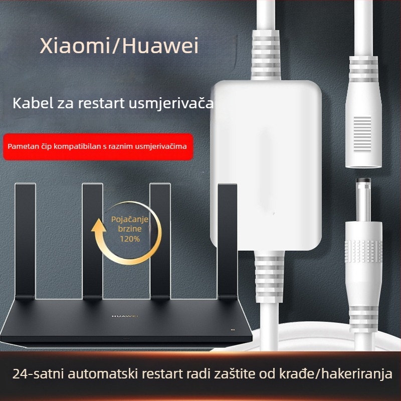 Inteligentni mrežni asistentni usmjerivač – napajanje baterijom, okrugli izgled, pokazivački zaslon, mehanički pogon, mogućnost ispisa logotipa