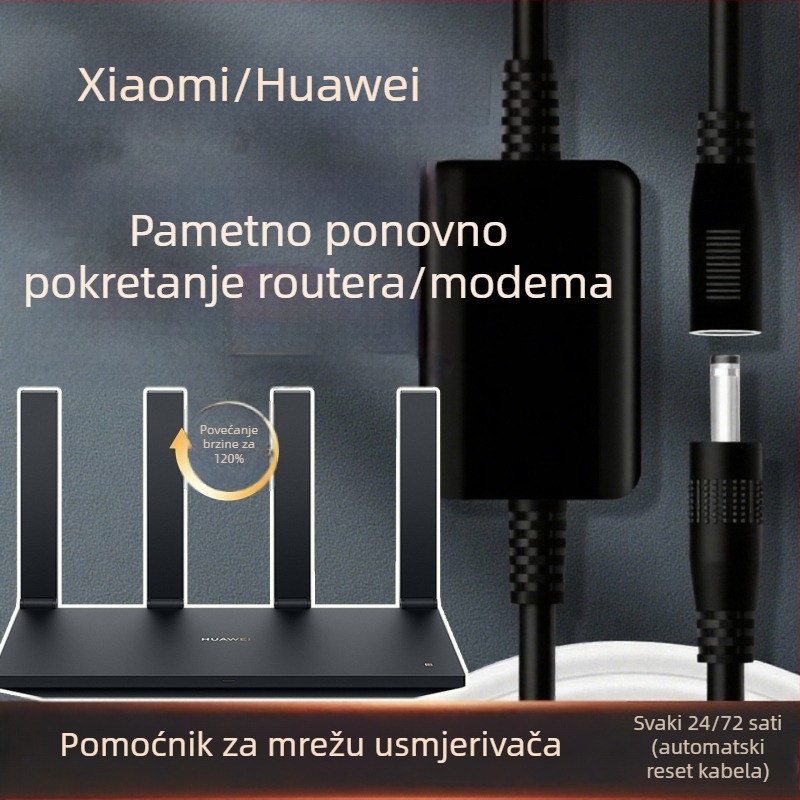 Inteligentni mrežni asistentni usmjerivač – napajanje baterijom, okrugli izgled, pokazivački zaslon, mehanički pogon, mogućnost ispisa logotipa