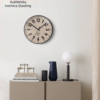 Projekcijski sat s kvarcnim mehanizmom Swiss ETA, kružno plastično kućište, stakleni brojčanik, napajanjem baterijama, analogni pokazivač i LCD zaslon