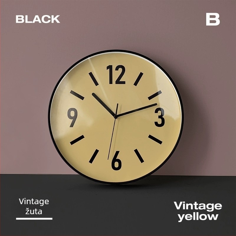 Projekcijski sat s kvarcnim mehanizmom Swiss ETA, kružno plastično kućište, stakleni brojčanik, napajanjem baterijama, analogni pokazivač i LCD zaslon