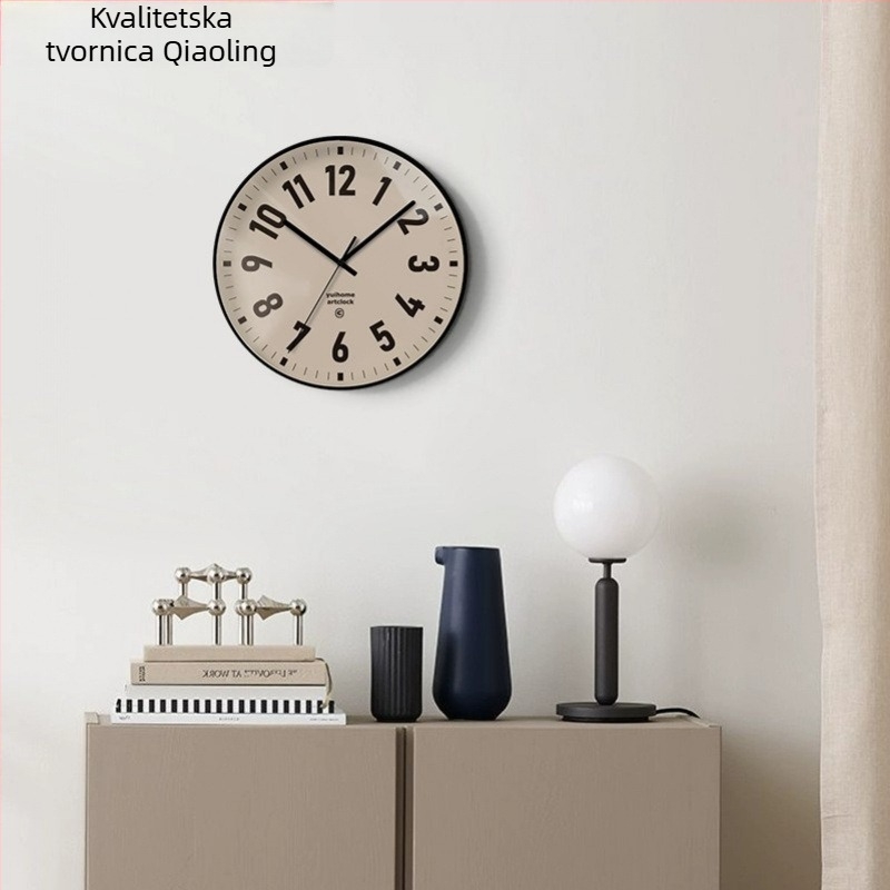 Projekcijski sat s kvarcnim mehanizmom Swiss ETA, kružno plastično kućište, stakleni brojčanik, napajanjem baterijama, analogni pokazivač i LCD zaslon