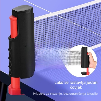 Prijenosni stalak za mrežu stolnog tenisa od aluminijskog legura