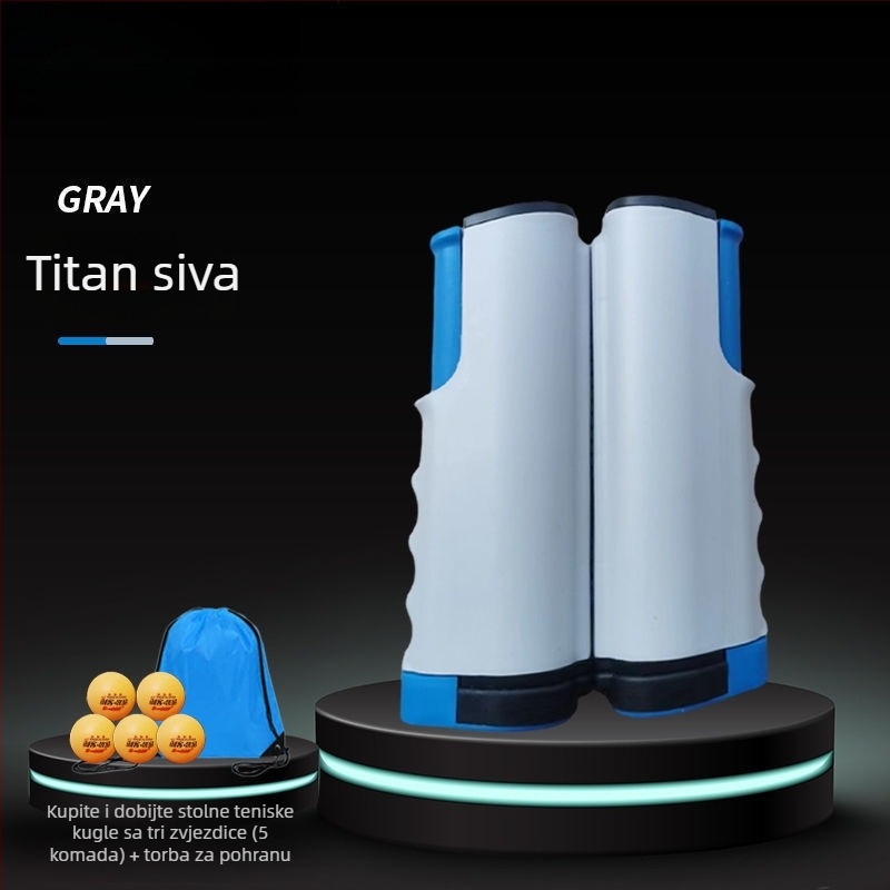 Prijenosni stalak za mrežu stolnog tenisa od aluminijskog legura