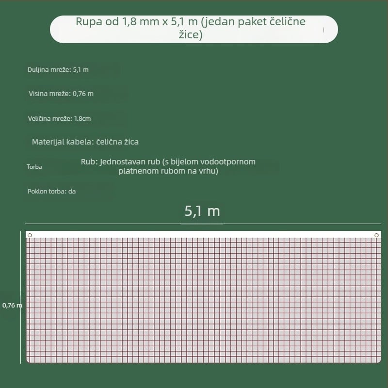 Wei Yan standardna badminton mreža, polipropilen, sklopiva, prijenosna, za unutarnje i vanjske natjecanje