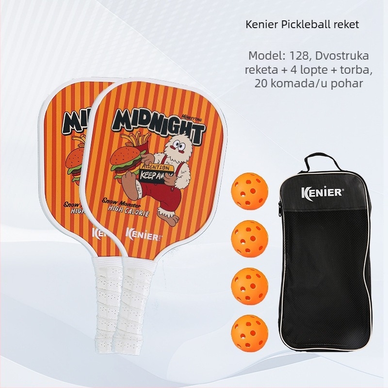 Kenier Dječji profesionalni set pickleball palica – Za početnike, drvo poplar, 280 g po palici, 700 g cijeli set