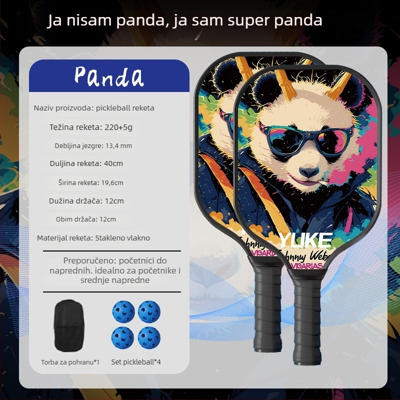 Palica za pickleball, konstrukcija od staklenih vlakana (Marka: Yuke; Težina: 760)
