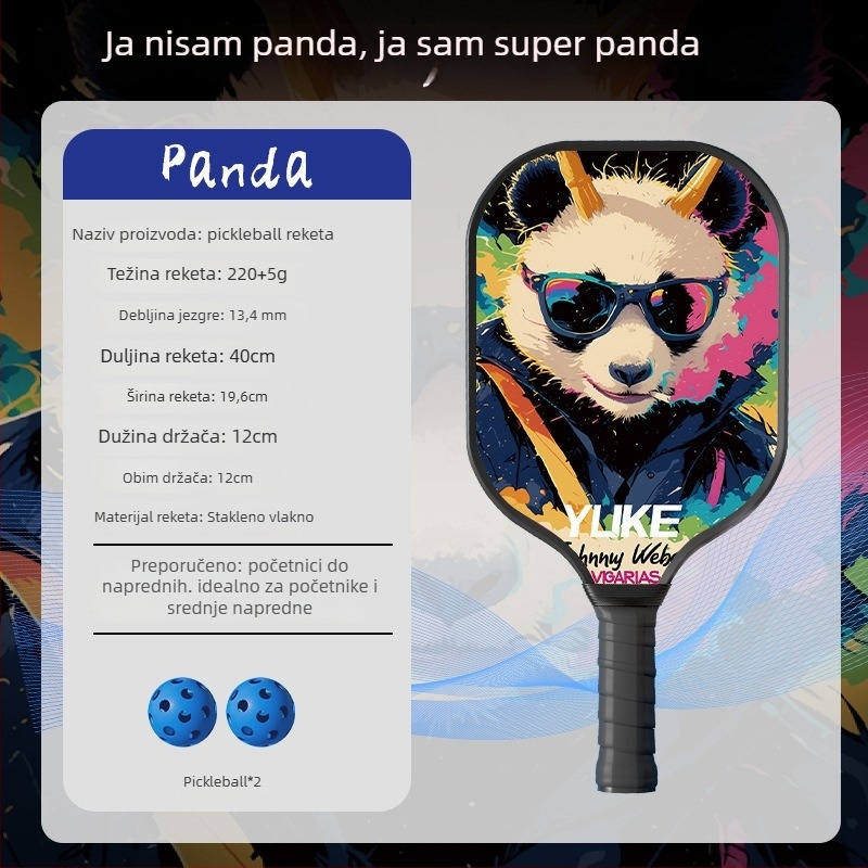 Palica za pickleball, konstrukcija od staklenih vlakana (Marka: Yuke; Težina: 760)