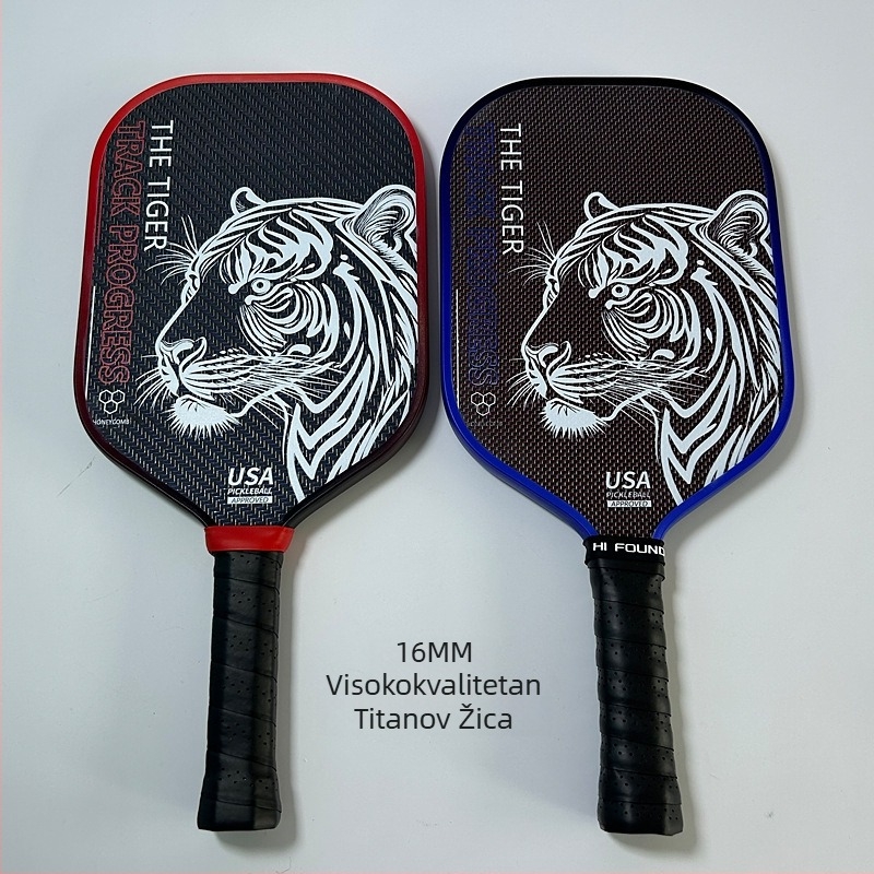 Lidakang pickleball palica – T700 karbonska vlakna, Kevlar i titanova žica, tkanasta tekstura, jednodijelna konstrukcija, 225 g