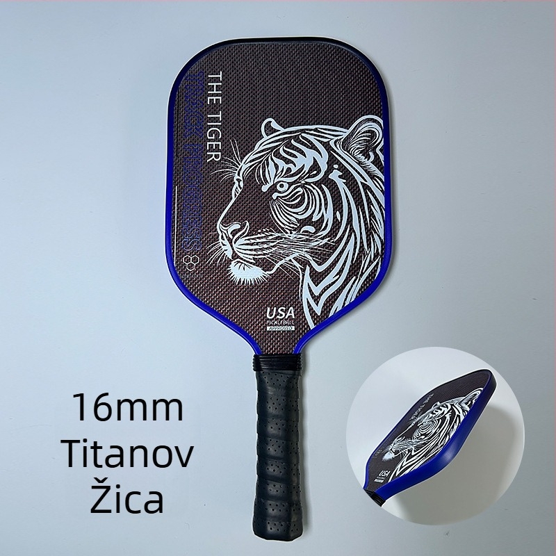 Lidakang pickleball palica – T700 karbonska vlakna, Kevlar i titanova žica, tkanasta tekstura, jednodijelna konstrukcija, 225 g