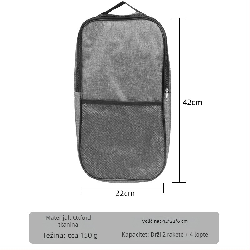 Gale torba za pickleball rekete — mrežasti materijal, 220 g, mogućnost prilagodbe logotipa, pogodna za badminton, tenis i stolni tenis