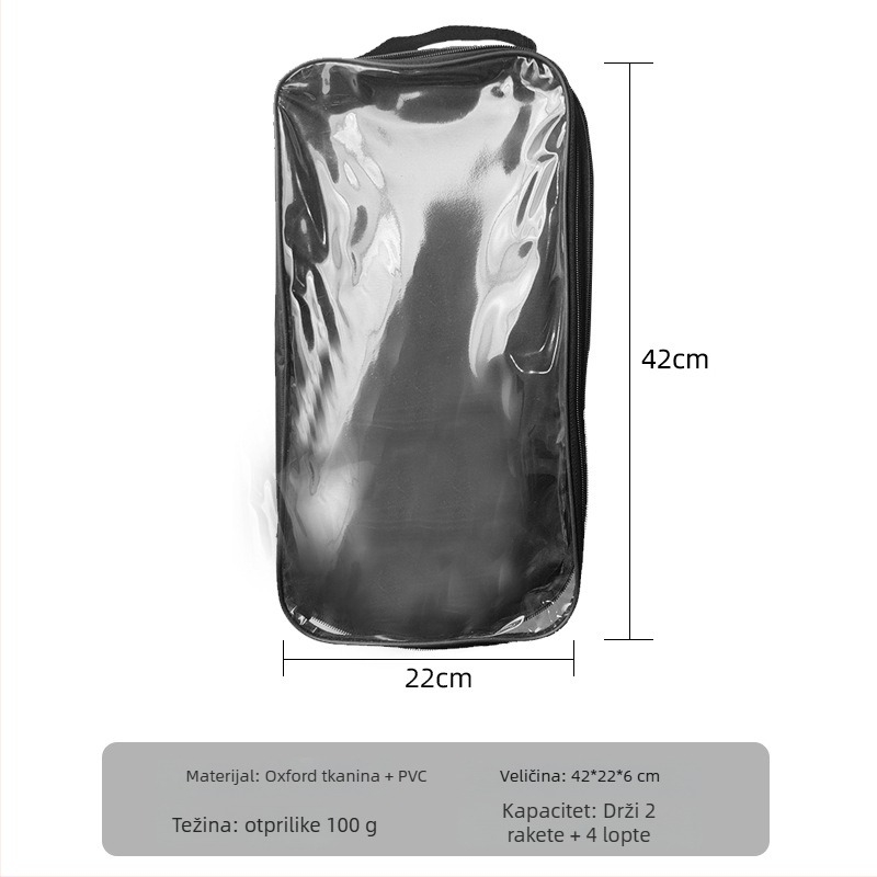 Gale torba za pickleball rekete — mrežasti materijal, 220 g, mogućnost prilagodbe logotipa, pogodna za badminton, tenis i stolni tenis