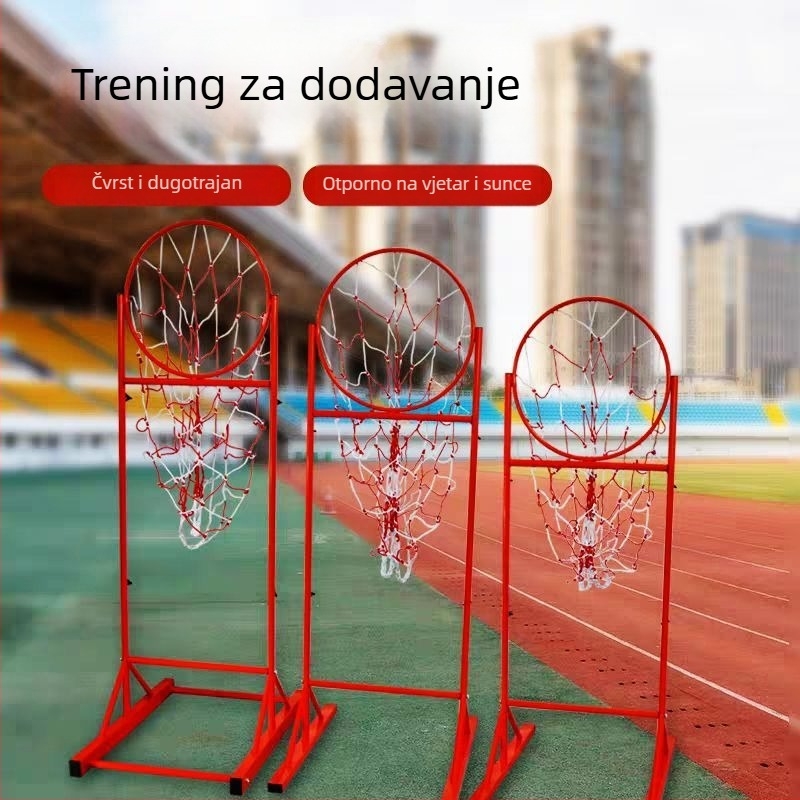 Košarkaški stalak za trening dodavanja i šuteva za trojku, okvir od nehrđajućeg čelika, za dvoranu