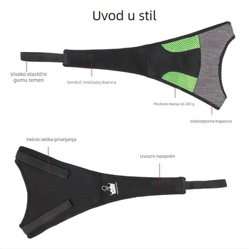 Pojas za zaštitu od znoja za bicikl, poliesterski materijal, kompatibilan s dodirnim zaslonom, unisex, DRCK HROS, prilagodljiva obrada