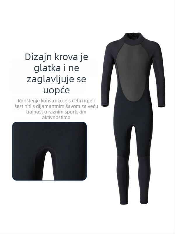 Deer unisex jednodijelni wetsuit – Neoprene N tkanina, otporan na trošenje, za ronjenje, ljeto/jesen, odrasli, mogućnost prilagodbe