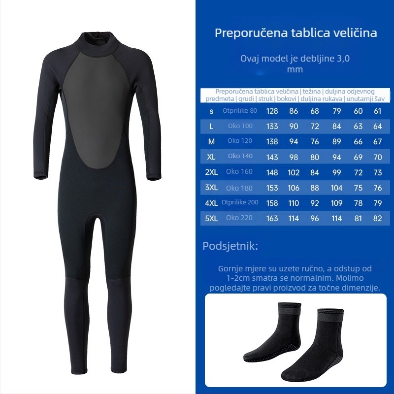 Deer unisex jednodijelni wetsuit – Neoprene N tkanina, otporan na trošenje, za ronjenje, ljeto/jesen, odrasli, mogućnost prilagodbe