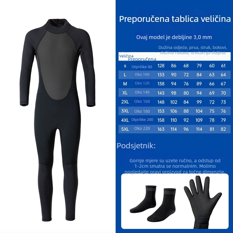 Deer unisex jednodijelni wetsuit – Neoprene N tkanina, otporan na trošenje, za ronjenje, ljeto/jesen, odrasli, mogućnost prilagodbe