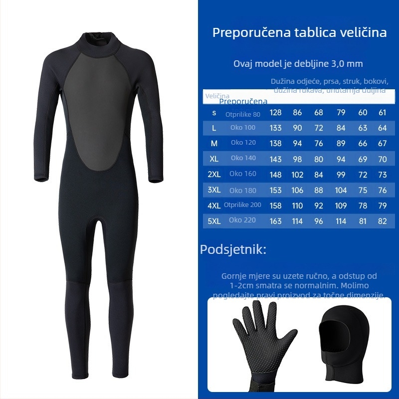 Deer unisex jednodijelni wetsuit – Neoprene N tkanina, otporan na trošenje, za ronjenje, ljeto/jesen, odrasli, mogućnost prilagodbe