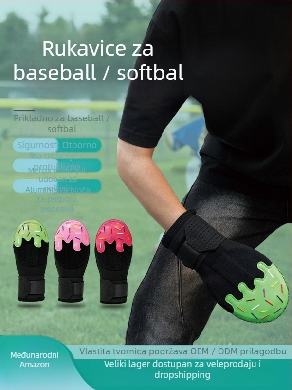 Rukavica za baseball/softball s zaštitom dlana – gumena, za odrasle
