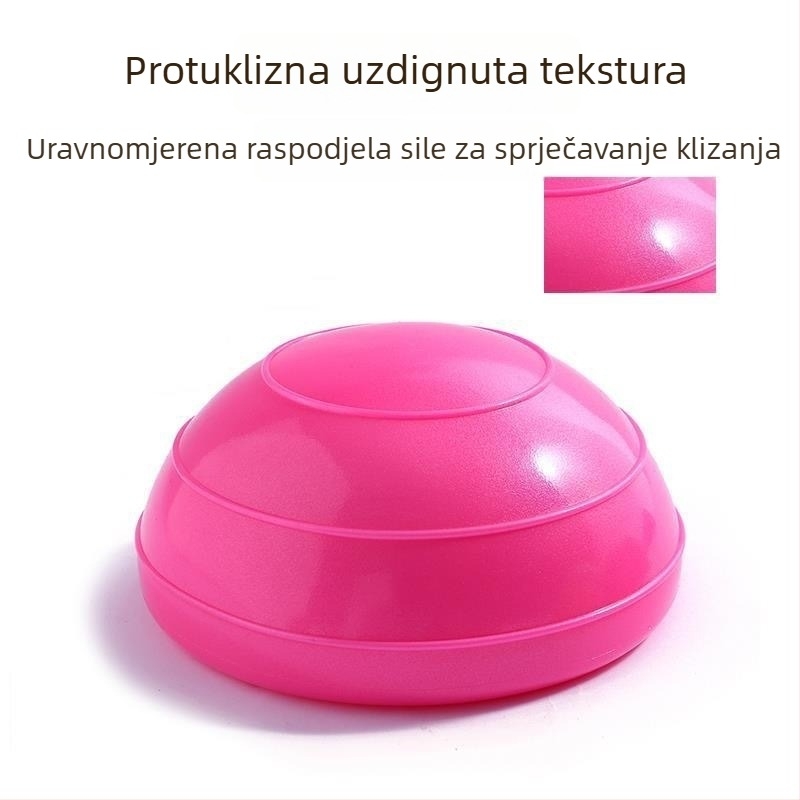 Guangdi PVC Mini Valovita Lopta, Polukružna Lopta za ravnotežu za jogu i pilates, 260 g, Ne nafukava