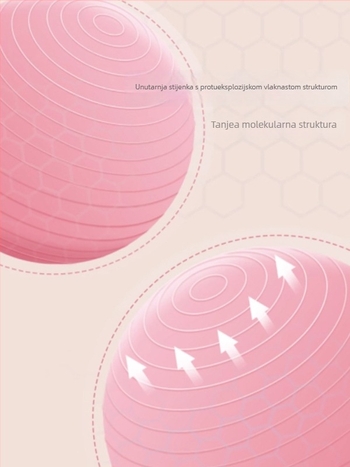 Joga lopta PVC, Wu Hangbin, težina 0.8 kg, pogodna za fitness i masažu