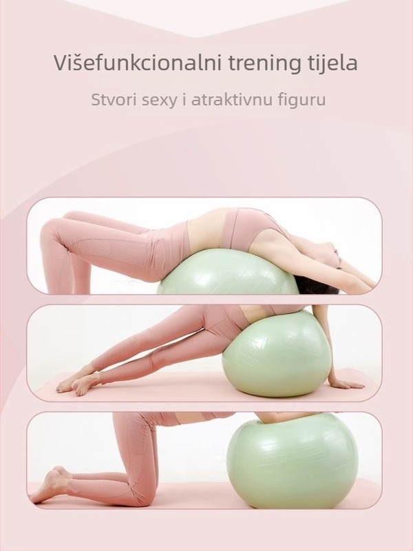 Joga lopta PVC, Wu Hangbin, težina 0.8 kg, pogodna za fitness i masažu