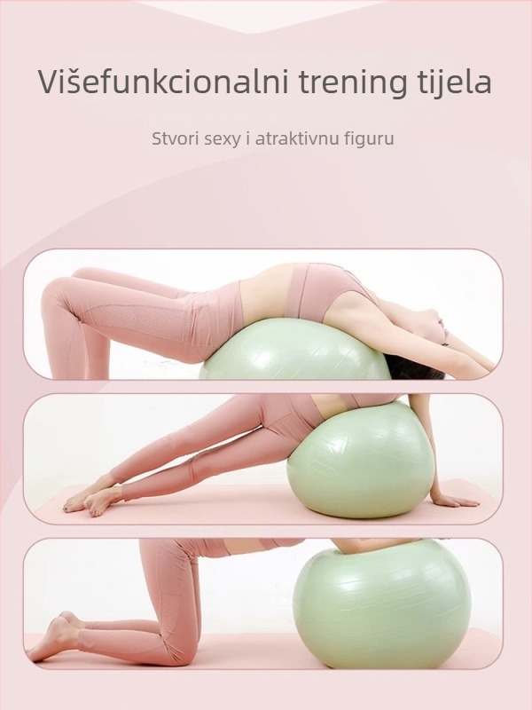 Joga lopta PVC, Wu Hangbin, težina 0.8 kg, pogodna za fitness i masažu