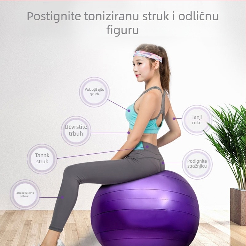 Joga lopta za djecu i trudnice – Fengda TPE fitness lopta za pripremu poroda, mršavljenje i oblikovanje tijela, debele stijene, otporna na eksplozije